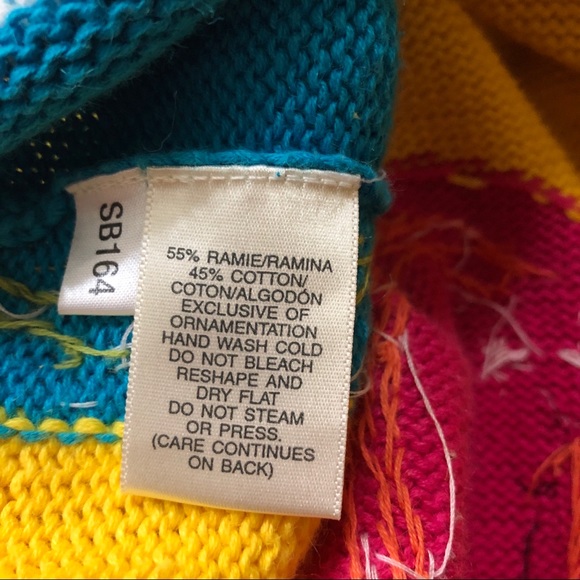 Vintage Y2K Cardigan Bright Yellow Dog Sweater - Picture 9 of 9